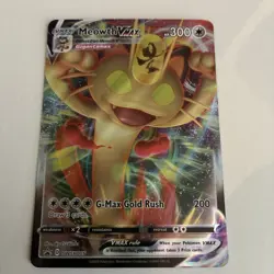 2020 Pokemon Sword & Shield MEOWTH VMax SWSH005 Black Star Promo - Image 1