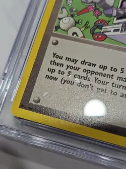 2000 POKEMON PROMO BLACK STAR POKEMON LEAGUE 16 COMPUTER ERROR CGC 10 - Image 2