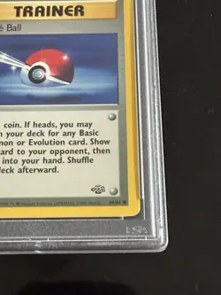 1999 Pokemon Jungle 1st Edition Poke Ball #64/64 PSA 10 - Image 4