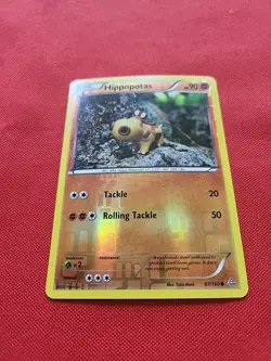 Pokemon: Hippopotas #87/160 Reverse Holo Rare XY Primal Clash 2015 - NM - E92 - Image 3