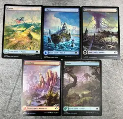 5 FULL ART FOIL Modern Horizons 3 Land Lot Magic The Gathering MTG WUBRG MH3 - Image 1