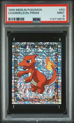 PSA 9 MINT 1999 MERLIN POKEMON S3 CHARMELEON-PRISM ENGLISH - Image 1