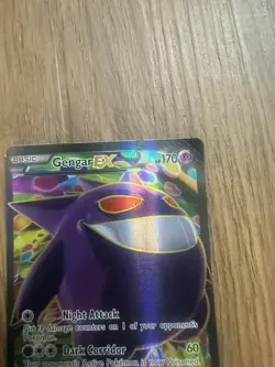 DAMAGED Gengar EX 114/119 XY Phantom Forces Full Art Ultra Rare Foil Pokemon TCG - Image 4