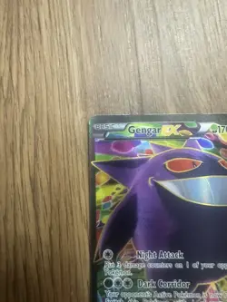 DAMAGED Gengar EX 114/119 XY Phantom Forces Full Art Ultra Rare Foil Pokemon TCG - Image 5