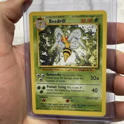 Pokemon Regular Beedrill - 17/102 - Rare - Unlimited MP+ Moderately Played Card - Image 1