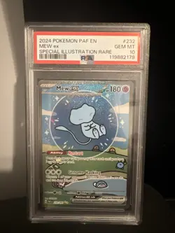 Pokemon Mew EX Bubble Mew PSA 10 Gem Mint 232/091 Sir SV Paldean Fates English - Image 1