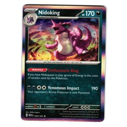 NIDOKING 034/165 SCARLET AND VIOLET 151 POKEMON TCG - Image 1
