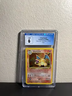 Pokemon Charizard 1999 Base Set Unlimited Holo #4/102 CGC 6 - Image 1