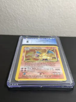 Pokemon Charizard 1999 Base Set Unlimited Holo #4/102 CGC 6 - Image 2