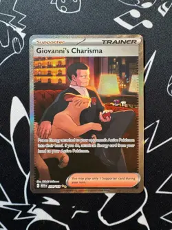 Giovanni's Charisma 204/165 Pokemon TCG S&V 151 Special Illustration Rare - Image 1