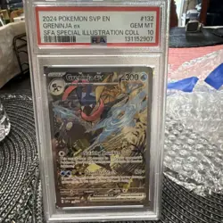 Pokemon Greninja ex #132 Scarlet & Violet Promo Full Art Holo PSA 10 - Image 1