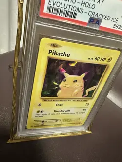 2016 POKEMON XY EVOLUTIONS CRACKED ICE #35 PIKACHU-HOLO PSA 10 - Image 2