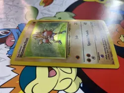 Pokemon Hitmonchan 7/102 WotC Base Set Unlimited Holo Rare - MP - Image 2