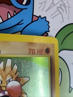 Pokemon Hitmonchan 7/102 WotC Base Set Unlimited Holo Rare - MP - Image 5