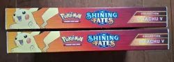 Lot Of 2 Pokemon TCG Shining Fates Collection Pikachu V New Factory Sealed Boxes - Image 2