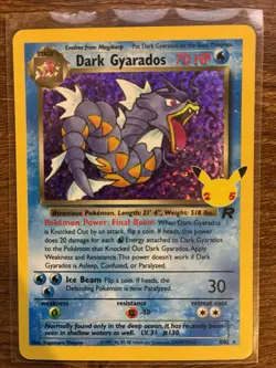 Dark Gyarados 8/82 Celebrations: Classic Collection Holo Pokemon TCG - Image 1