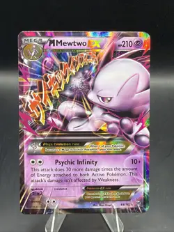 M Mewtwo EX 64/162 Breakthrough Holo Pokemon TCG - Image 1