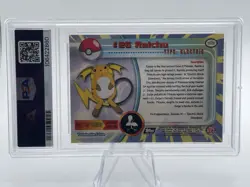 1999 Topps Pokemon - Raichu #26 - Topps T.V. Series - Black Logo - PSA 9 Mint - Image 3