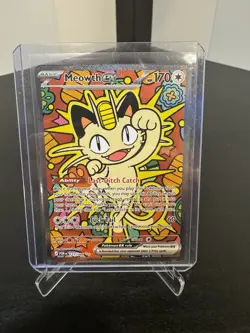Meowth ex 121/088 ENGLISH Special Illustration Rare - Perfect Order SIR Pokemon - Image 1