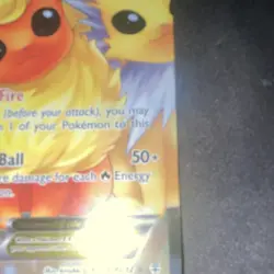 Pokemon Flareon EX RC28/RC32 Generations Full Art Ultra Rare Basic Holo 170 HP - Image 3