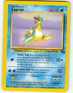 Lapras - 25/62 Fossil Set - Pokemon TCG - 1999 - Image 1