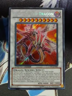 Yugioh Majestic Red Dragon Secret Rare CT07-EN001 Lightly Played - Image 1