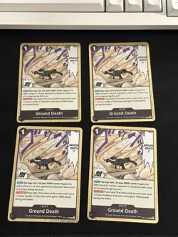 4X Ground Death OP14-096 Playset One Piece TCG The Azure Sea's Seven - Image 1