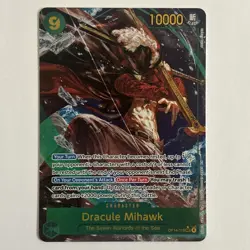 One Piece Dracule Mihawk OP14-119 (Alternate Art) The Azure Sea's Seven Foil NM! - Image 1