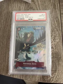 Namco One Piece Roronoa Zoro ST01-013 Promo Foil PSA 10 Treasure Cup 2023 - Image 1