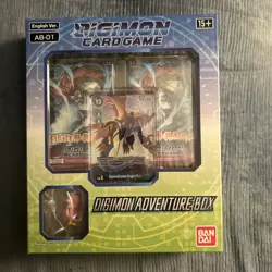 Digimon Card Game AB-01 ADVENTURE BOX #5 Mastemon Promo 4 Packs One Figure 811039036713 - Image 1