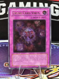Crush Card Virus (UTR) DPKB-EN039- Kaiba 1st Edition PRINTER INDENT ERROR - Image 1