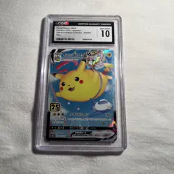 2021 POKEMON JPN 25TH ANV COLL HOLO #024 FLYING PIKACHU VMAX CGC 10 GEM MINT - Image 2