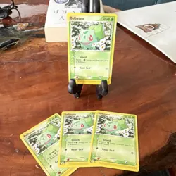 Pokemon TCG Bulbasaur Card Lot 4x 39/95 Razor Leaf Growth Grass English - Image 1