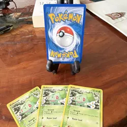 Pokemon TCG Bulbasaur Card Lot 4x 39/95 Razor Leaf Growth Grass English - Image 2