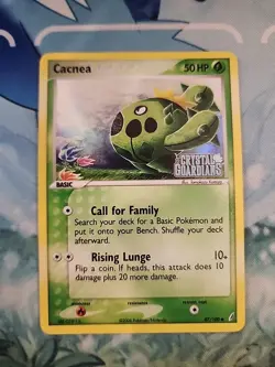 Cacnea 47/100 Crystal Guardians Reverse Holo Pokemon NM - Image 1
