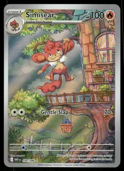 Pokemon Cards Simisear 100/086 White Flare Illustration Rare NM - Image 1