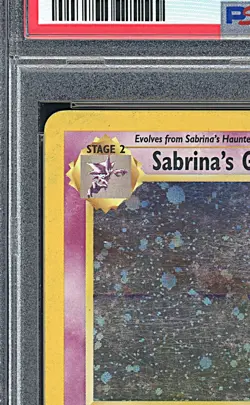 SABRINA'S GENGAR 2000 Pokemon Gym Heroes Holo with Swirl #14 - PSA 4 -524 - Image 5