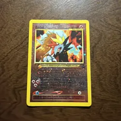 2001 POKEMON GAME MOVIE 34 ENTEI-REVERSE FOIL POKEMON 3 MOVIE PROMO HAS A CREASE - Image 1