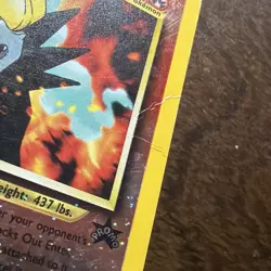 2001 POKEMON GAME MOVIE 34 ENTEI-REVERSE FOIL POKEMON 3 MOVIE PROMO HAS A CREASE - Image 3