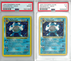 Pokemon PSA 3 + 2 Poliwrath Base Set Shadowless #13 - Image 1