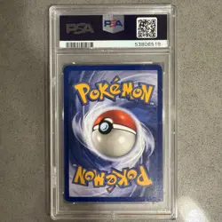 1999 POKEMON FOSSIL #4 DRAGONITE-HOLO PSA 4 - Image 2