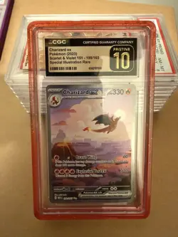 2023 Pokemon S & V 151 SIR Charizard ex PRISTINE CGC 10 Illustration Rare #199 - Image 1