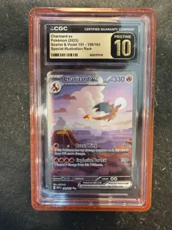 2023 Pokemon S & V 151 SIR Charizard ex PRISTINE CGC 10 Illustration Rare #199 - Image 3