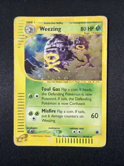 Weezing 032/165 Expedition Base Set Holo Ultra Rare Pokemon TCG Nintendo HP - Image 1