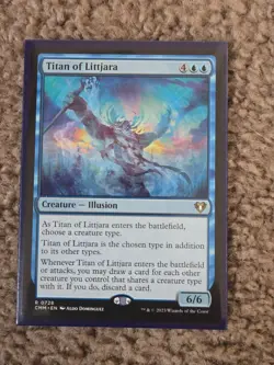 Titan of Littjara Commander Masters Regular rare 728 MTG - Image 1