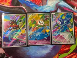 💥Pokemon First Partner Illustration Collection Rowlet, Litten, Popplio🔥 - Image 1