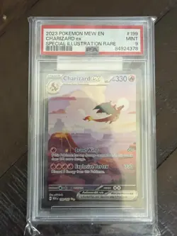 2023 pokemon mew en-151 special illustration rare #199 Charizard EX PSA-9 - Image 1