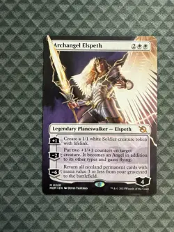 MTG Archangel Elspeth #0320 Borderless Mythic March of the Machine (MOM) - Image 1