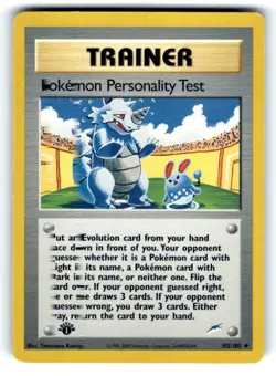 Neo Destiny #102/105 Pokemon Personality Test 1st Edition - Image 1