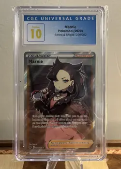 Pokemon Marnie 200/202 | CGC PRISTINE 10 | Sword And Shield Base - Image 1